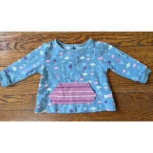 Ruffle Butts Girls' Floral Pocket Shirt Size 3-6 Months